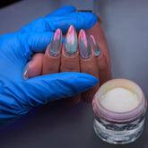 BEAUTNICE Chrome Nail Powder glazed donut jar for salon-grade shimmer on nails
