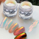 BEAUTNICE Chrome Nail Powder Glazed Donut enhances nails with a shimmering mirror chrome finish