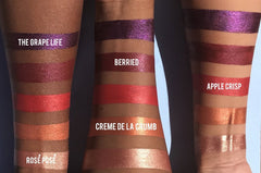 Beauty Bakerie Lip Whip Berried displays metallic sheen in bold shade.