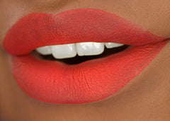 Beauty Bakerie Lip Whip Cherry Flambe matte finish delivers lasting color through meals
