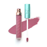 Beauty Bakerie Lip Whip Versailles matte finish swatch with long-lasting color on lips