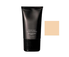 Beauty Deals Mineral Liquid Foundation Linen bottle front highlights compact packaging for easy daily use.