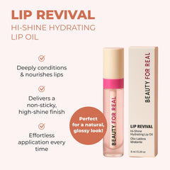 Beauty For Real Lip Revival Hi-Shine applicator provides plush, smooth application
