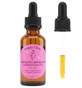 Beauty Glow frankincense resin-infused face oil bottle for hydration