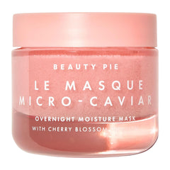 Beauty Pie Le Masque Micro-Caviar bottle pour delivers overnight nourishment for dry skin.