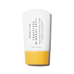 Beauty Pie Traceless sunscreen bottle front—invisible protection with a clean, non-greasy finish.