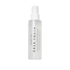 Beauty Pie Ueber Youth neck-chest serum spray bottle for anti-aging hydration and skin lift.