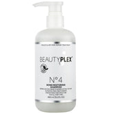 Beauty Plex No. 4 shampoo bottle highlighting bond repair and moisture for thinning hair