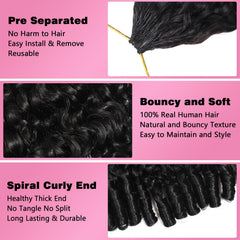Beauty Queen Burmese curly crochet hair smooth blend demonstrates effortless installation and a lightweight feel.
