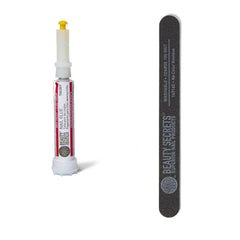 Beauty Secrets Drip and clog-proof nail glue with precision tip for mess-free application.