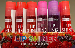 Six flavors displayed on a colorful card for tasting