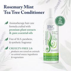 Beauty Without Cruelty conditioner ingredients panel with organic oils and plant proteins