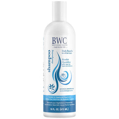 Beauty Without Cruelty daily benefits shampoo bottle pour highlights gentle cleansing and vegan care