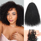 Beauty Youth Afro Kinky Curly Crochet Hair 16 Inch for seamless braids