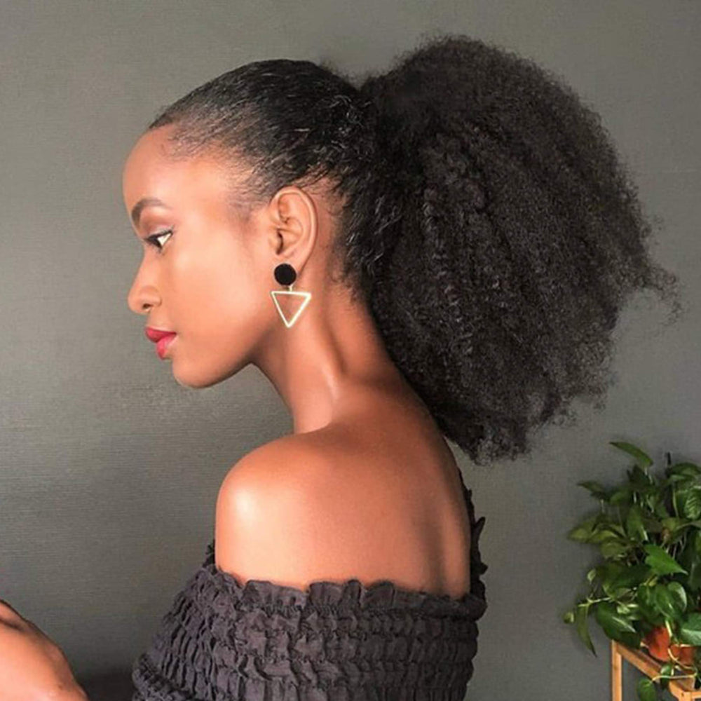 Beauty Youth Afro Puff drawstring ponytail for instant volume.