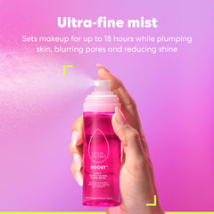 Beautyblender Boost peptide ingredients label highlights firming benefits