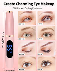 BeautyCurls ergonomic 15° curved head provides safe lash curling skillfully.
