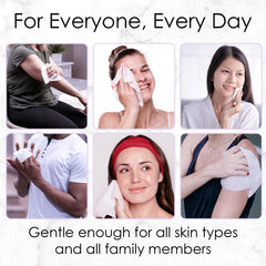 BeautyFrizz Lavender Face Wipes vitamin A and E close-up.