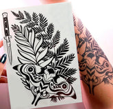 BeautyMehndi Ellie Last of Us tattoo sheet 21x15cm for realistic cosplay body art.