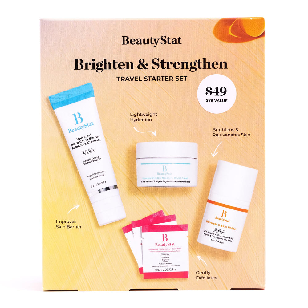 BeautyStat Universal Daily Peel packaging shown, designed to brighten and refine skin texture