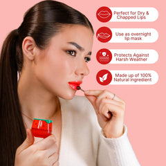 Bee Balm Honey Beeswax lip balm soft texture for smooth lips.