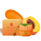 Bee Balm Original Lip Balm Peach Honey Pot hydrates dry lips.