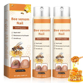 Bee Venom Nail Spray bottle closeup; soothing formula nourishes nails