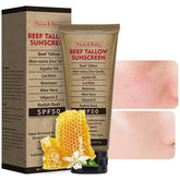 Beef Tallow Sunscreen packaging with SPF 50 and clean design for daily use