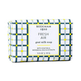Beekman 1802 Fresh Air soap bar – front view, nourishing goat milk for sensitive skin.