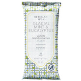 Beekman 1802 Glacial Mint Eucalyptus wipes pack for on-the-go cleansing
