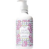 Beekman 1802 Goat Milk Body Lotion Lilac Dream bottle promotes deep hydration for dry skin.