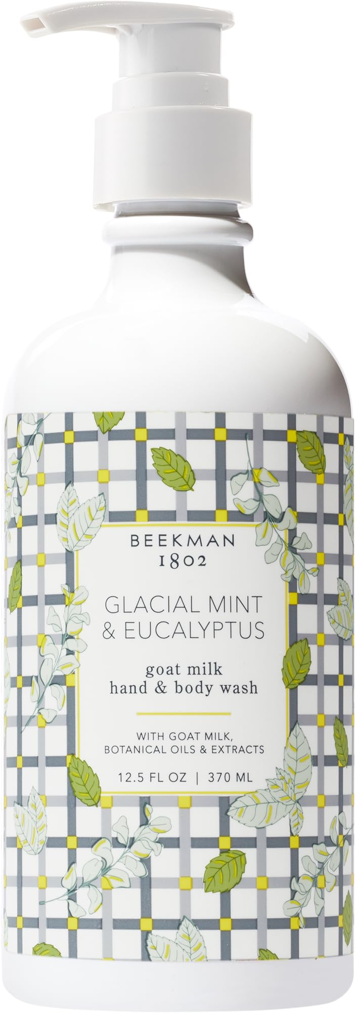 Beekman 1802 Goat Milk Hand Wash with Glacial Mint, refreshing and gentle.