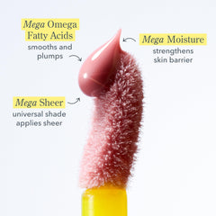 Beekman 1802 Goat Milk lip oil with natural nourishment on lips