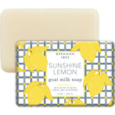 Beekman 1802 goat milk soap bar with sunshine lemon for gentle cleansing
