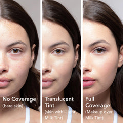 Swatch of seven-shade range showing natural color adaptivity.