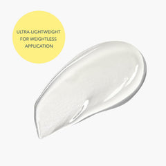 Beekman 1802 Solar Milk clear gel texture shows lightweight, non-greasy sunscreen.