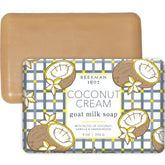 Beekman 1802 Goat Milk Body Soap Bar Coconut Cream for gentle cleansing and hydration.