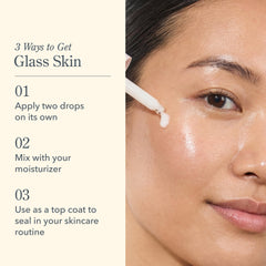 Beekman 1802 Oh! Mega Milky Oil ingredient close-up with nourishing oils.