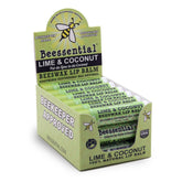 Beessential Coconut Lime lip balm 18-pack bulk kit for gifting and daily lip care.