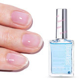 Beetles 2-in-1 Nail Strengthener in Oceanic Blue conceals flaws and strengthens natural nails