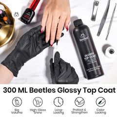 Beetles 28-day durability top coat keeps color bright with long-lasting shine.