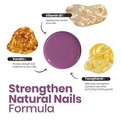 Beetles 2-in-1 strengthener and ridge filler for stronger nails.