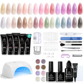 Beetles 30-color poly extension gel kit for at-home manicure and color variety