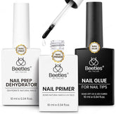Beetles 9-in-1 nail glue bottle enables versatile bonding and base gel use.
