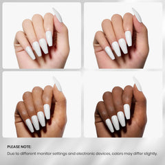 Beetles White Gel Polish requires base and top coats for best finish.
