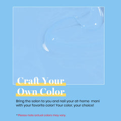 Beetles Blue Gel Polish brush applying color on nails for smooth coverage.