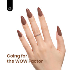 Beetles Brown Gel Nail Polish swatches show rich color and smooth finish.