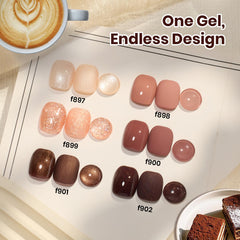 Beetles Brown Gel Polish: bouteilles brun foncé pour look sophistiqué et longue tenue.