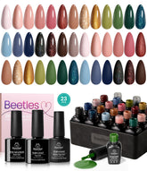 Beetles Brown Gel Polish Set with 20 shades for versatile everyday nails.