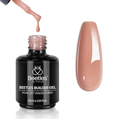 Beetles Builder Gel 15ml bottle for strong nail extensions and smooth application.